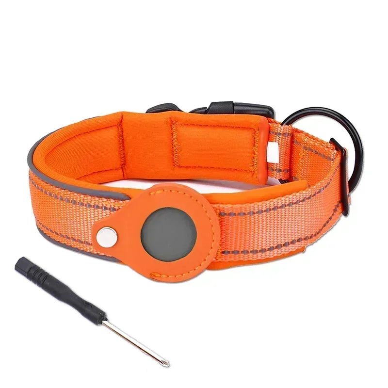 Dog Airtag Collar – Reflective Anti-Lost Tracker Collar