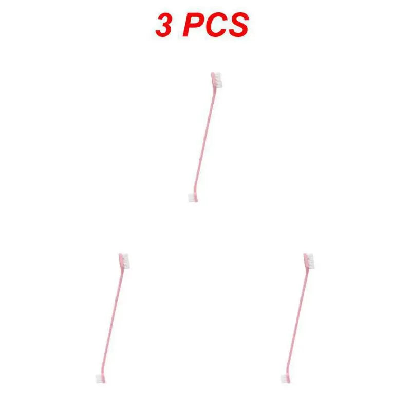 Double Head Dog Toothbrush – Multi-Angle Nylon Bristle Cleaner