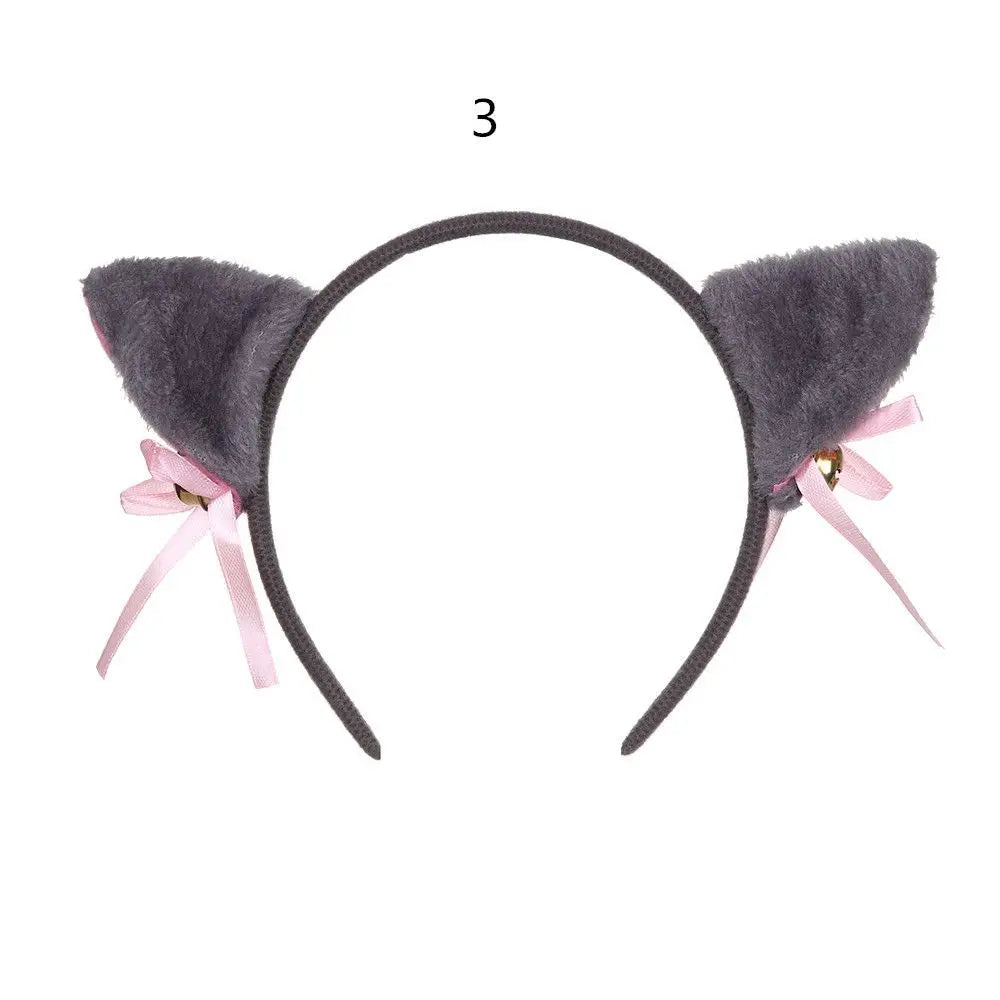 Plush Animal Ears Headband – Cosplay & Party Accessory