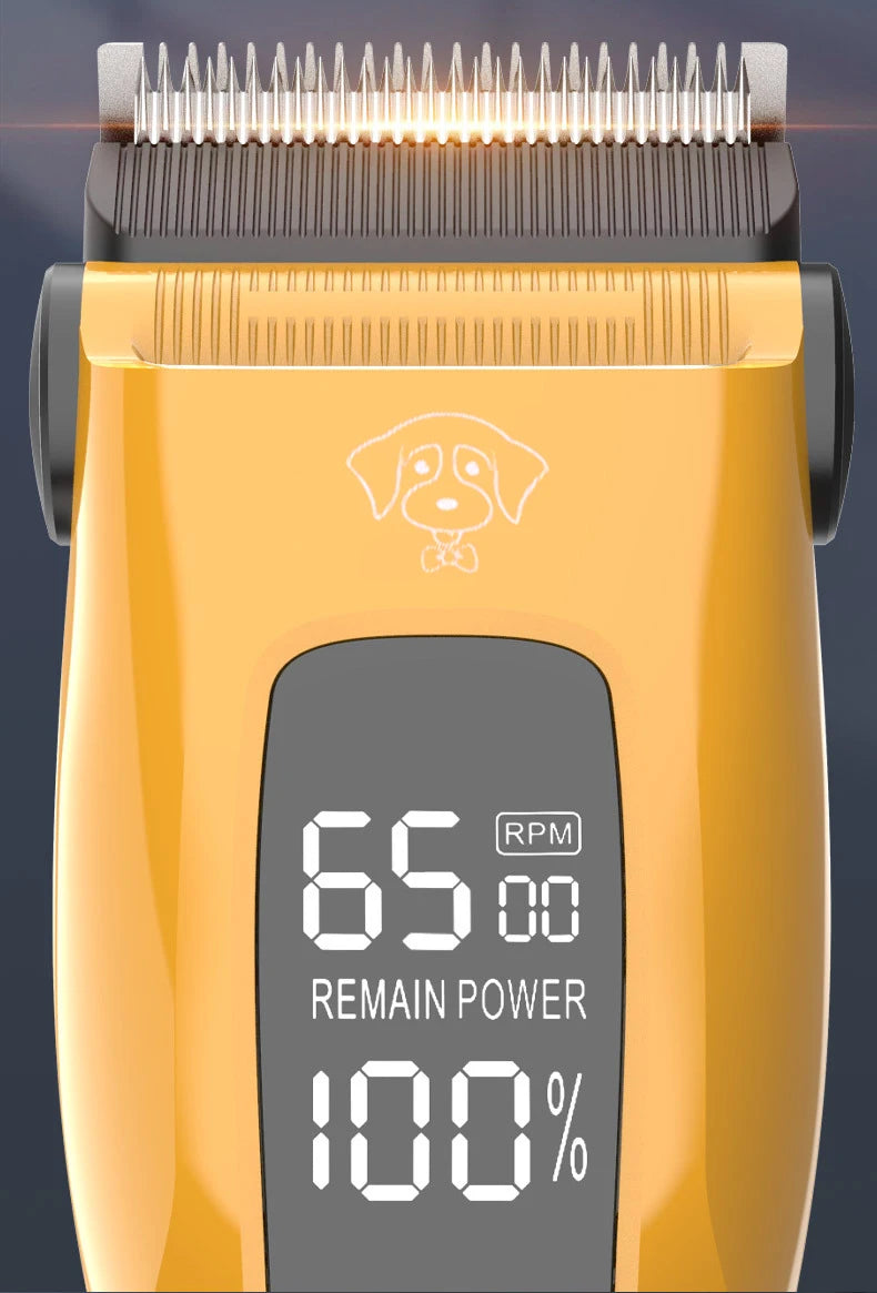 Professional Cordless Pet Clipper - Type-C Rechargeable Dog Trimmer