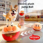 Electric Jumping Ball Dog Toy - Self-Entertaining