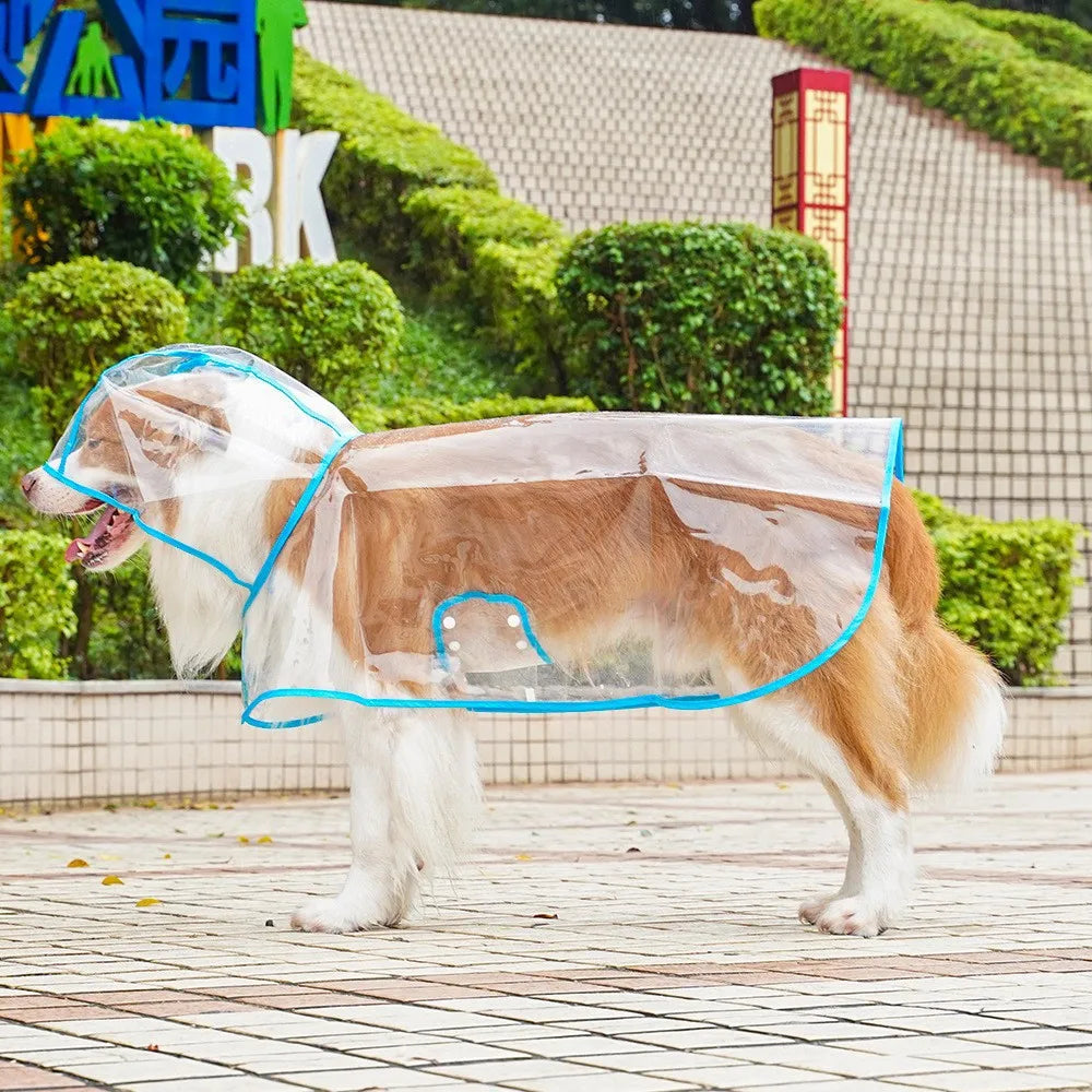 Clear EVA Dog Raincoat – Waterproof Windproof Jacket