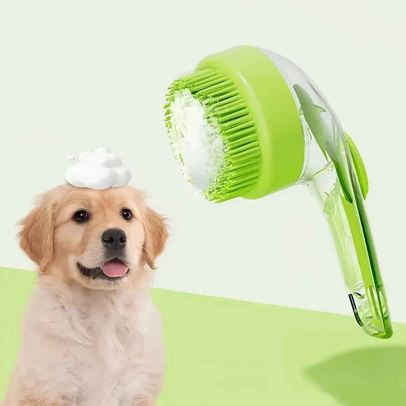 2025 2 In 1 Pet Bath Brush With Built In Shampoo Dispenser For Dogs Grooming Massage