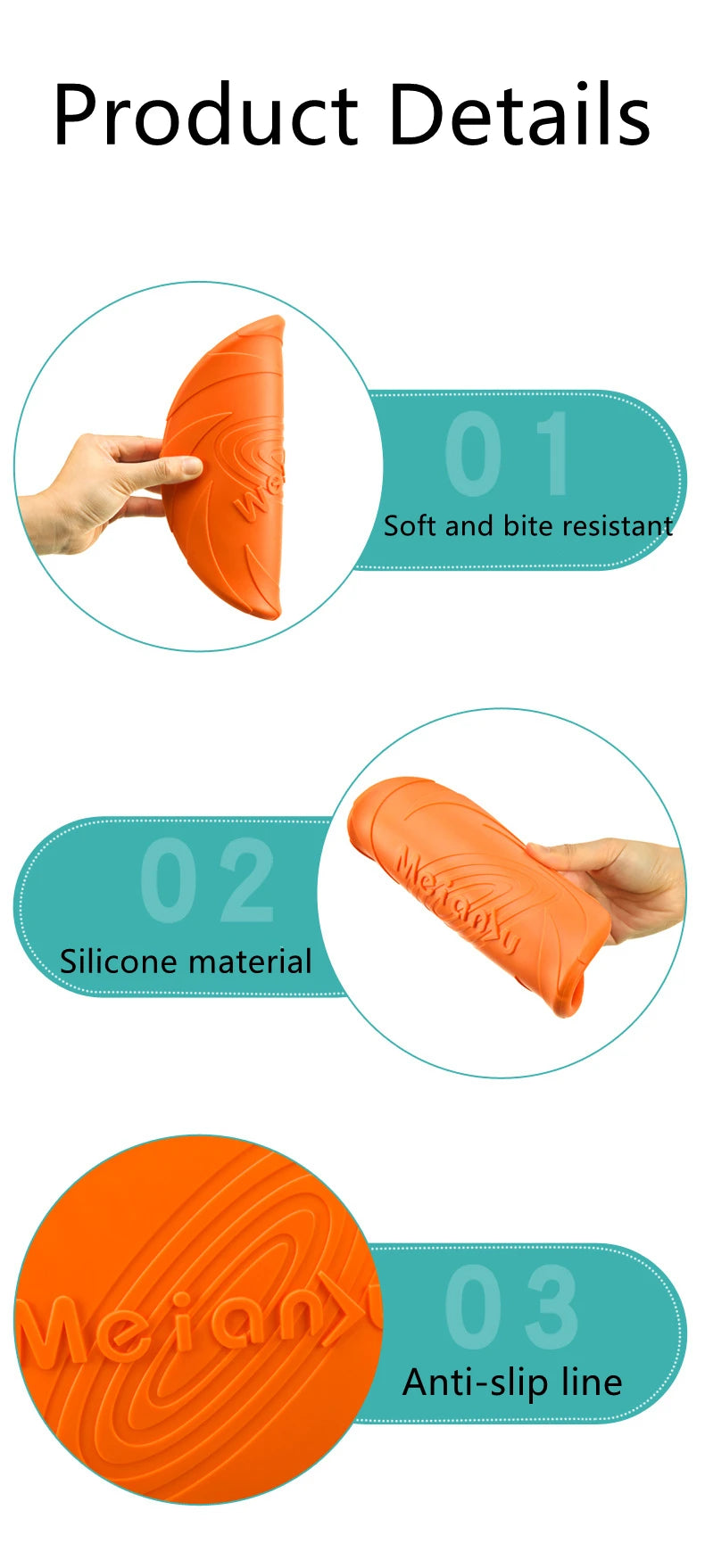 Silicone Flying Disc - Bite-Resistant Dog Training Toy for Fetch & Outdoor Play