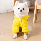 Coral Fleece Dog Coat – Pink Cosplay Winter Jacket for Small Dogs