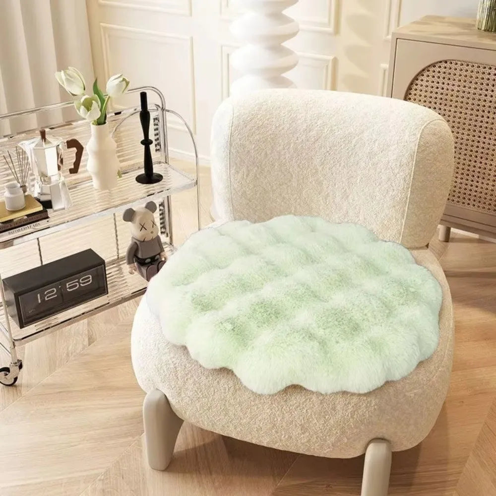 Round Insulated Dog Mat – Non-Slip Washable Plush Sleeping Pad for Small Dogs