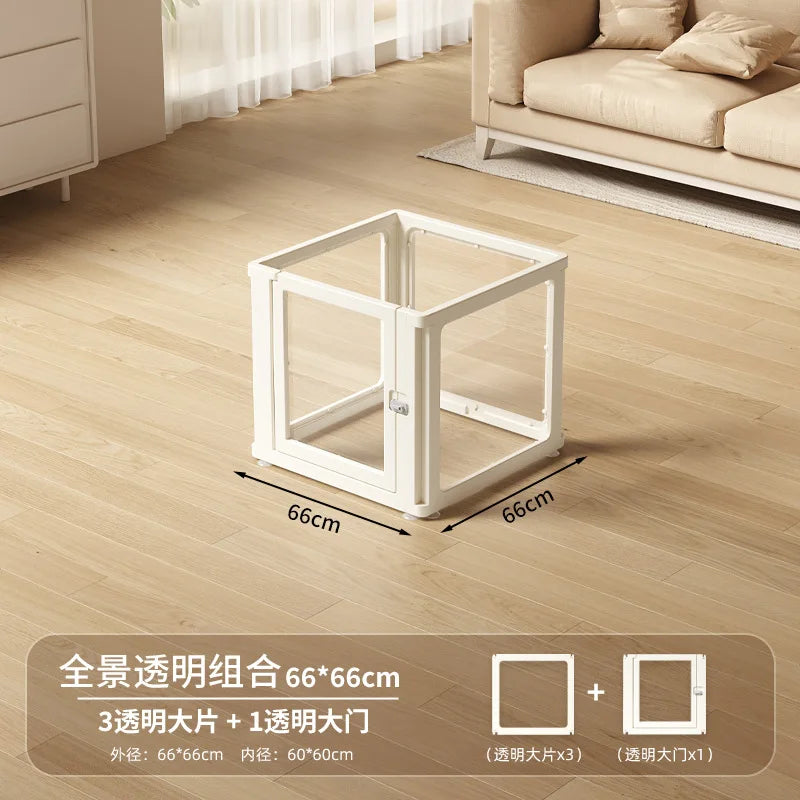 Acrylic Dog Playpen – Transparent Safety Fence