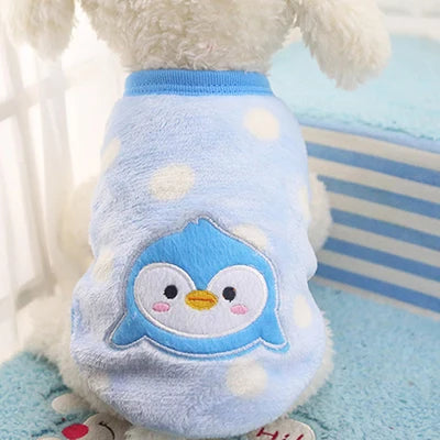 Kajipetcn Winter Fleece Dog Coat – Warm Jacket for Small & Medium Dogs