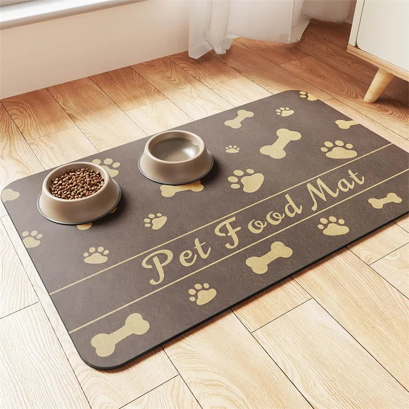 Pet Placemat for Dogs – Waterproof Dog Food & Water Bowl Mat, Quick-Dry, Anti-Slip Feeder Pad