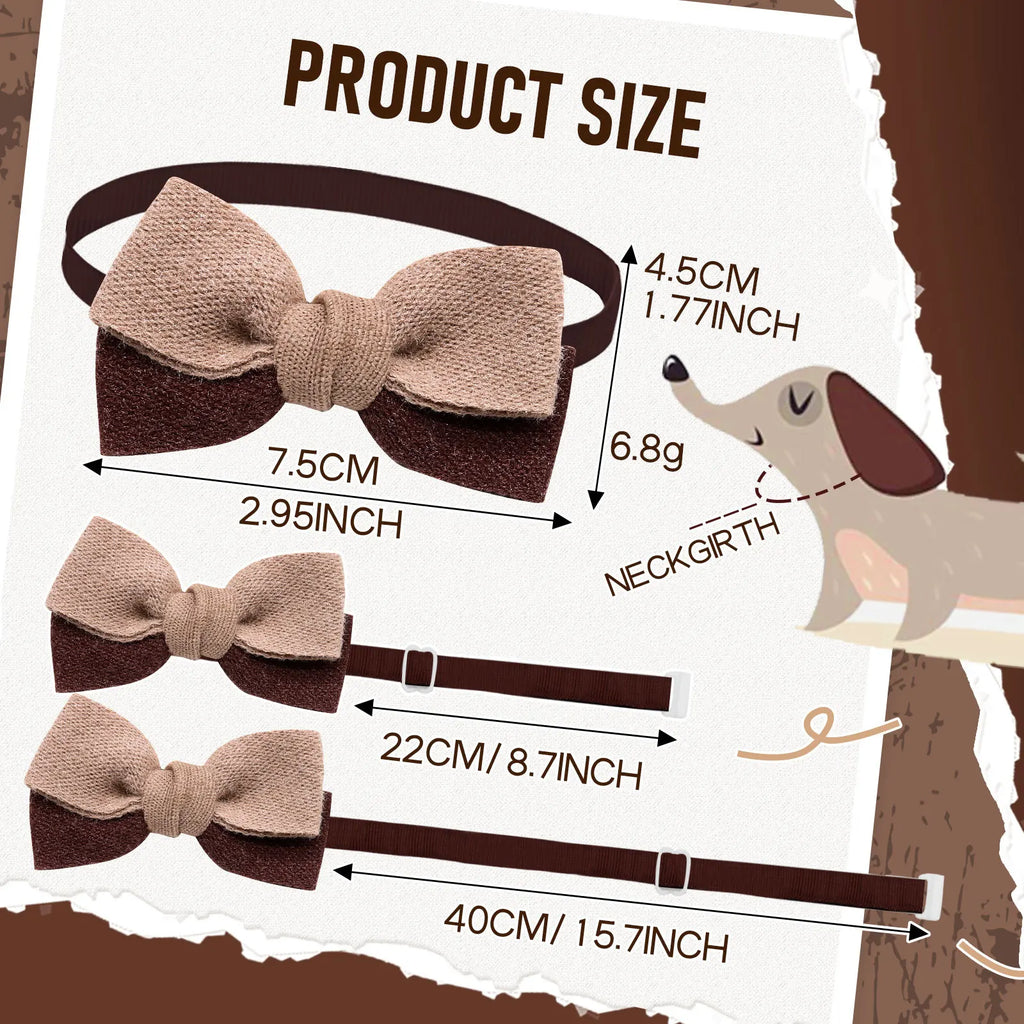Maillard Dog Bow Tie Nylon – Delicate Polished Pet Bowknot