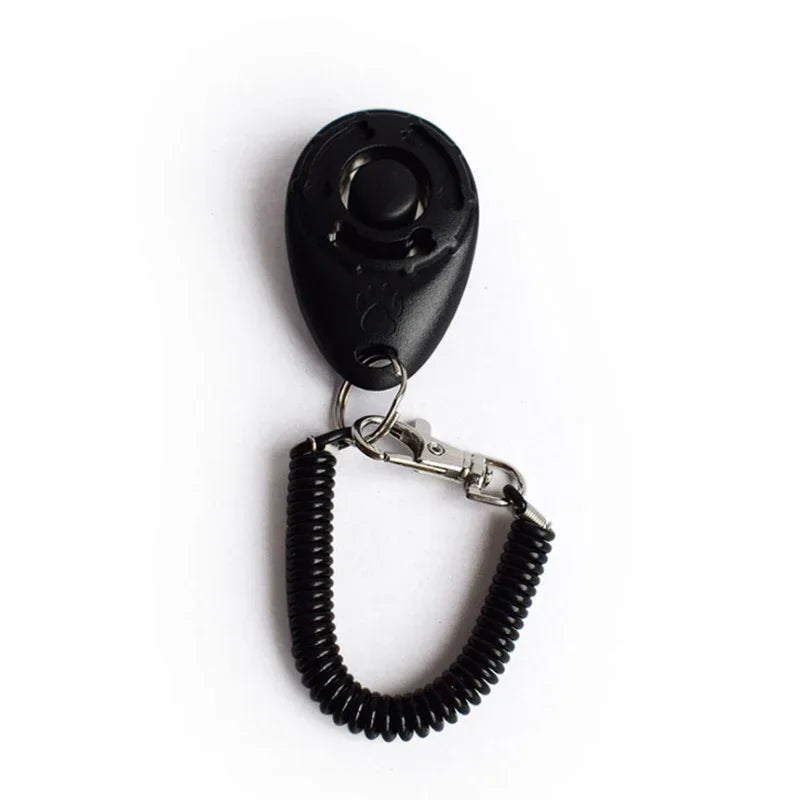 2-in-1 Dog Training Clicker & Whistle – Pet Behavior Training Tool with Keyring