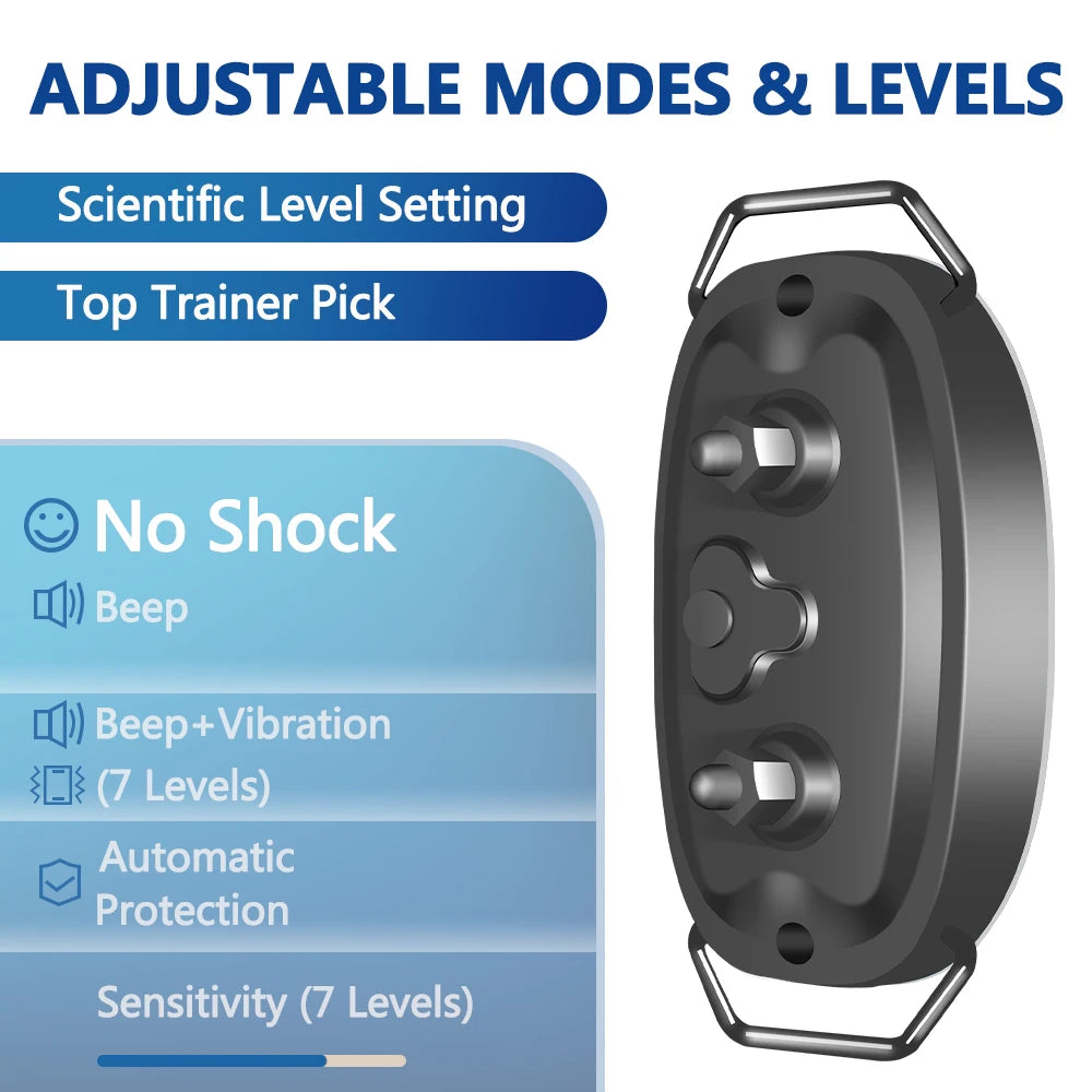 Smart Rechargeable Dog Bark Collar – Adjustable Sensitivity Control