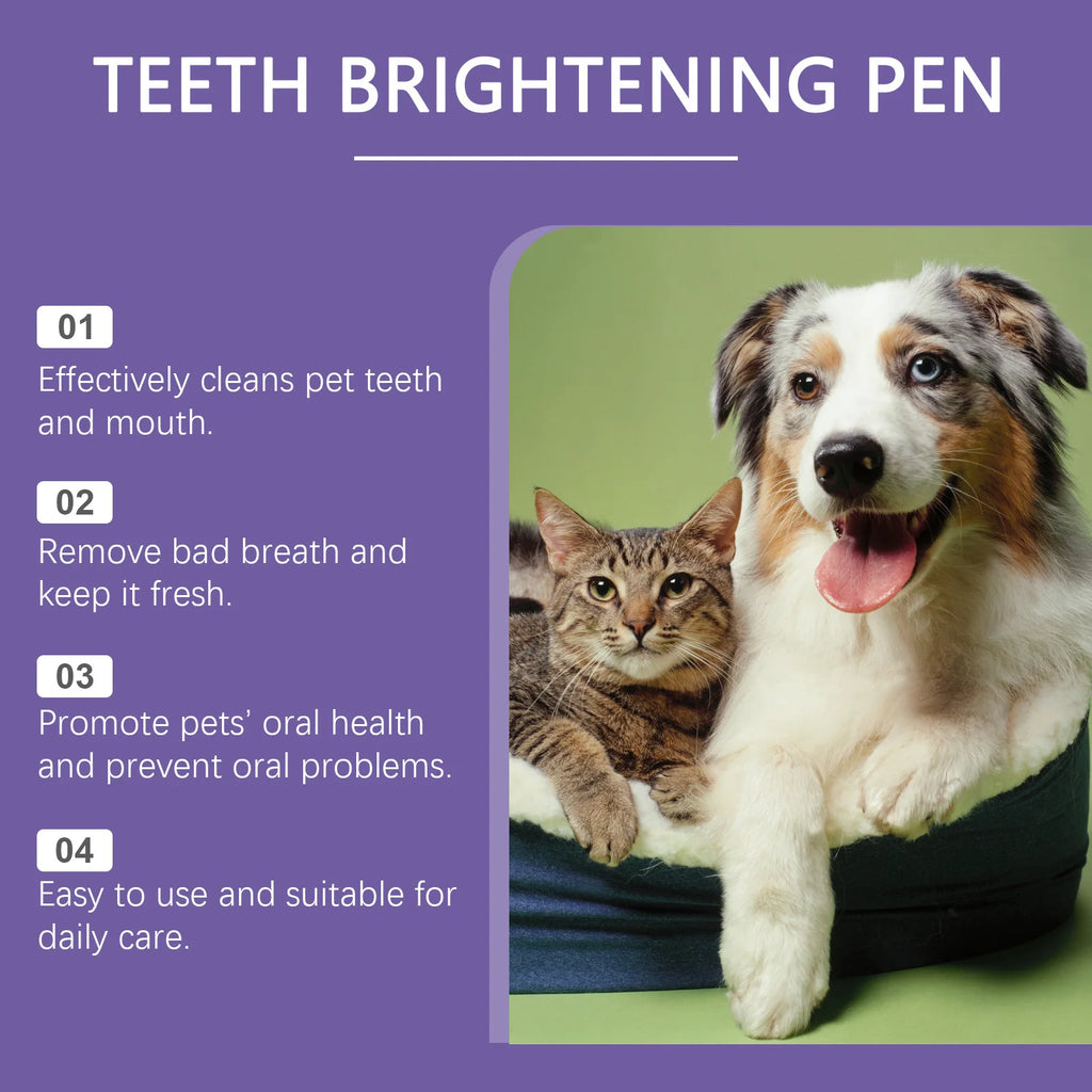 YEGBONG Dog Teeth Cleaning Pen Set – Tartar Remover & Fresh Breath Gel