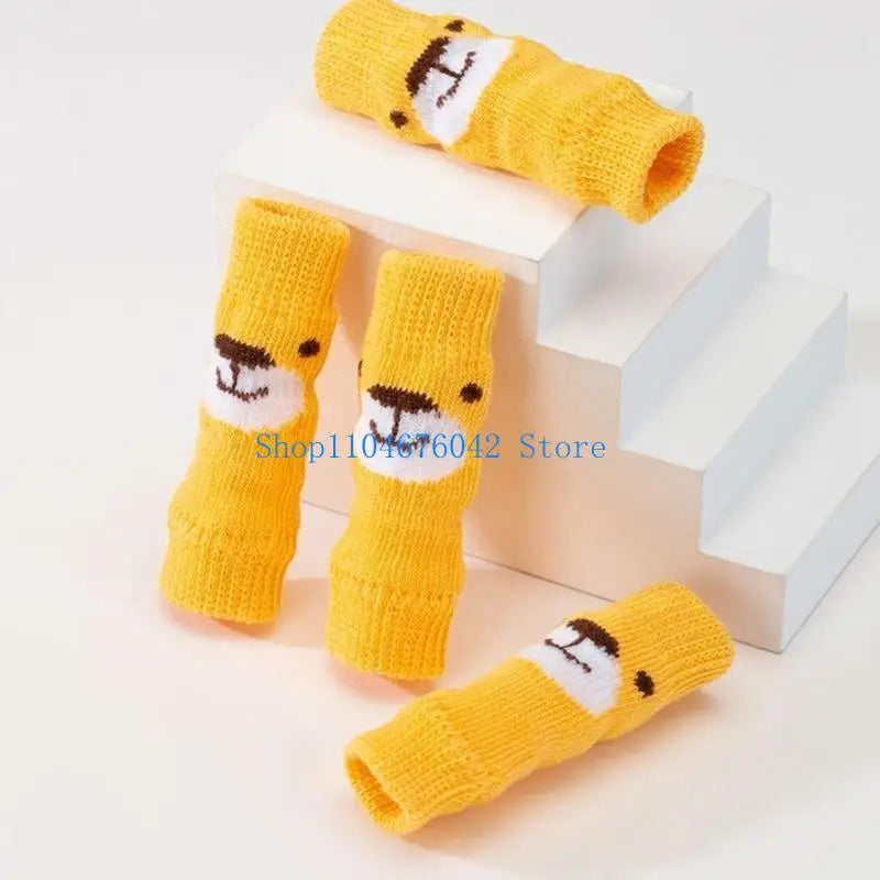 Winter Dog Knee Socks – Cotton Knit Leg Warmers for Small to Large Dogs