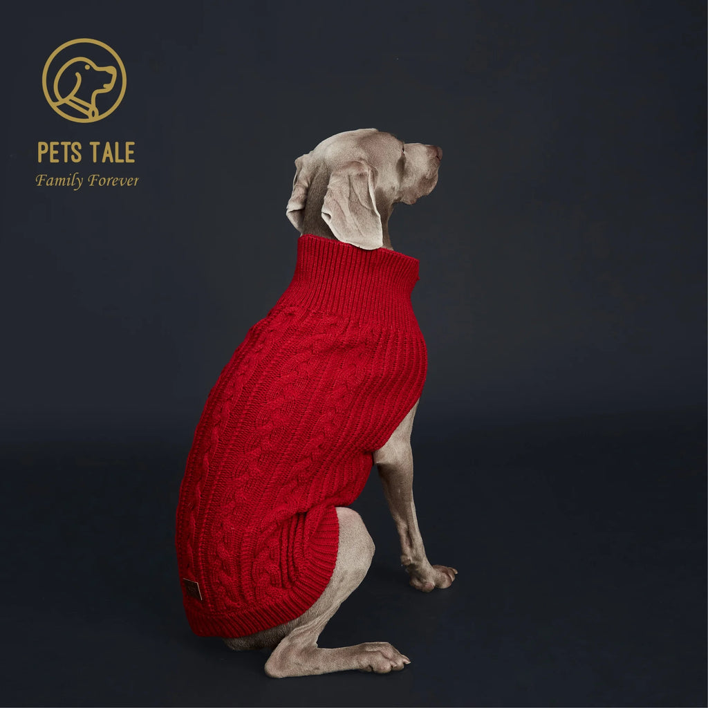 Cozy Knitted Dog Sweater – Soft Acrylic Winter Pet Pullover