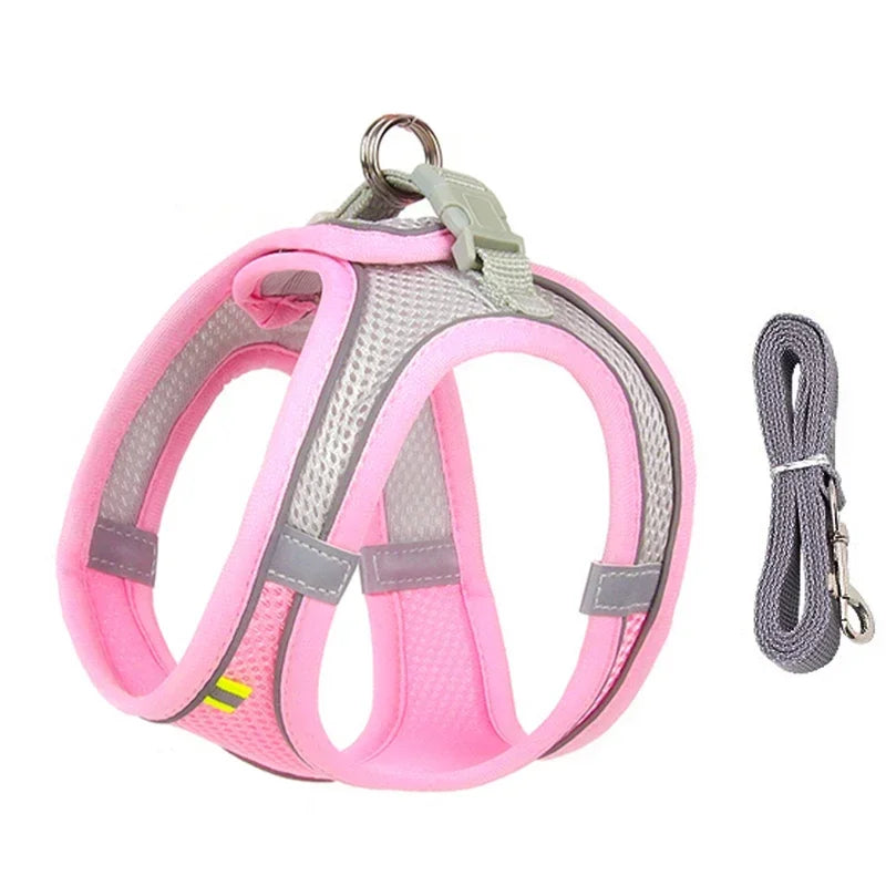 Reflective Nylon Dog Harness – Quick Release Small Breed