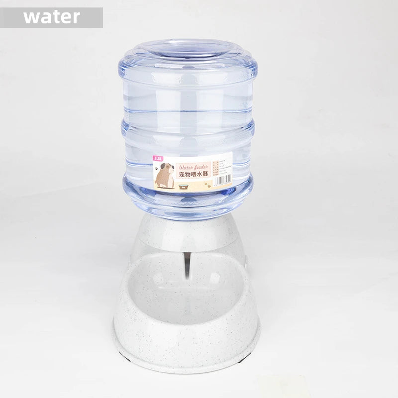 2-in-1 Automatic Dog Water Dispenser & Food Bowl Station