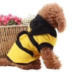 Bee Themed Dog Coat – Cozy Fleece Hoodie for Puppies