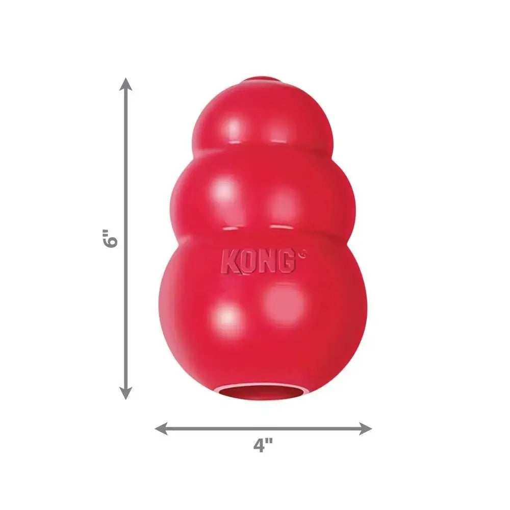 KONG Classic Dog Toy – Durable Rubber Chew & Treat Dispensing Toy