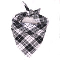 Large Plaid Dog Bandana Scarf – Soft Washable Cotton Red