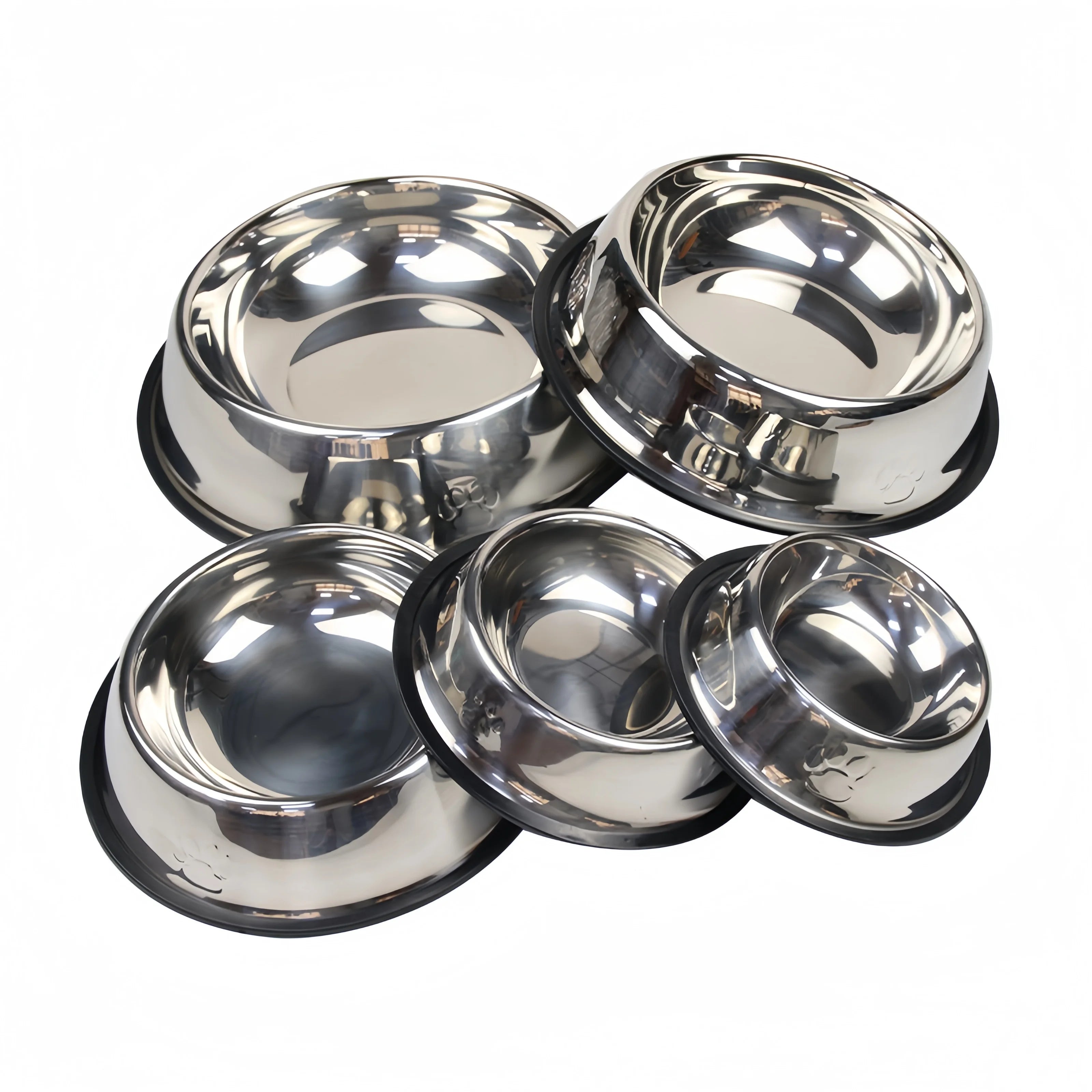 Classic Stainless Steel Dog Bowl – Durable & Rust-Resistant Feeder