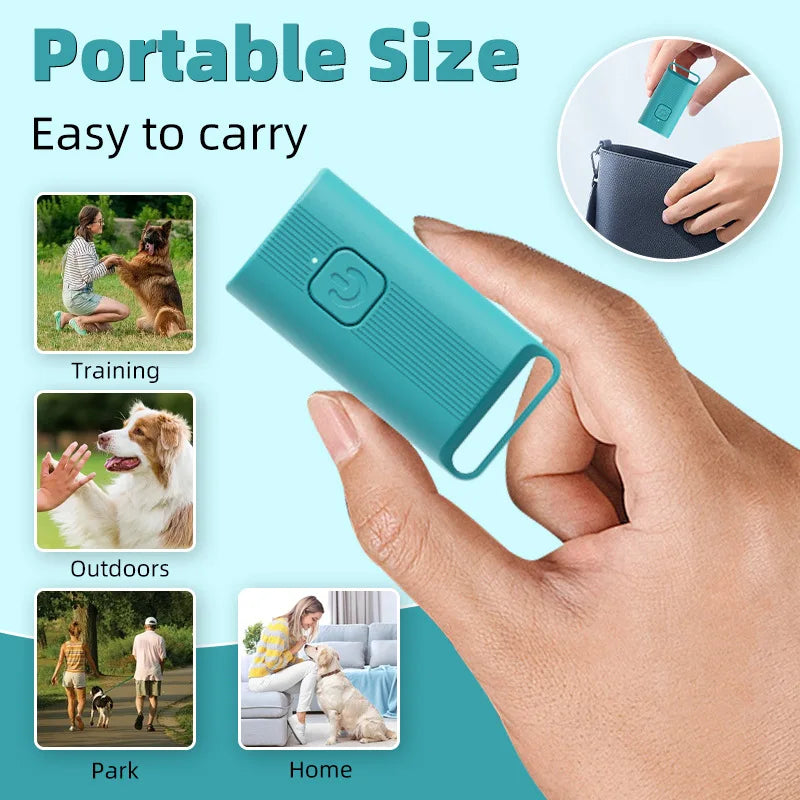 Mini Ultrasonic Dog Repeller – 5M Portable USB Rechargeable Deterrent