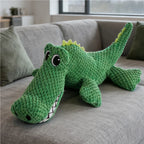 Chew Resistant Plush Dog Toy with Squeaker – Dinosaur or Crocodile