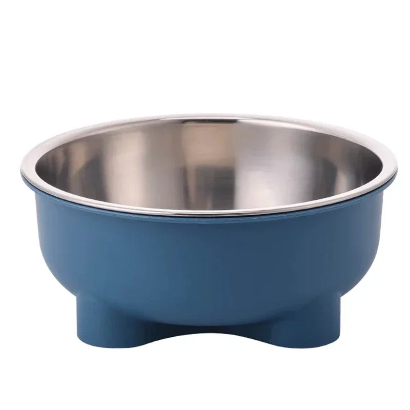 Stainless Steel Anti-Slip Dog Bowl – Detachable Easy-Clean Feeder