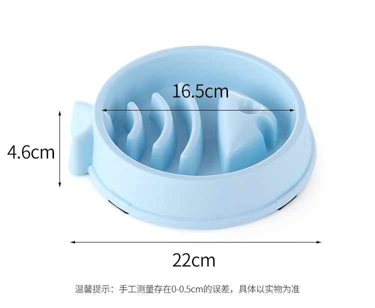 Modern Aesthetic Slow Feeder Dog Bowl – Anti-Choking Maze Dish
