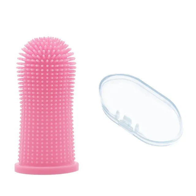 Pet Finger Toothbrush – 360° Silicone Dental Care for Dogs