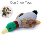 Plush Duck Squeaky Toy with Teeth-Cleaning Rope for Dogs