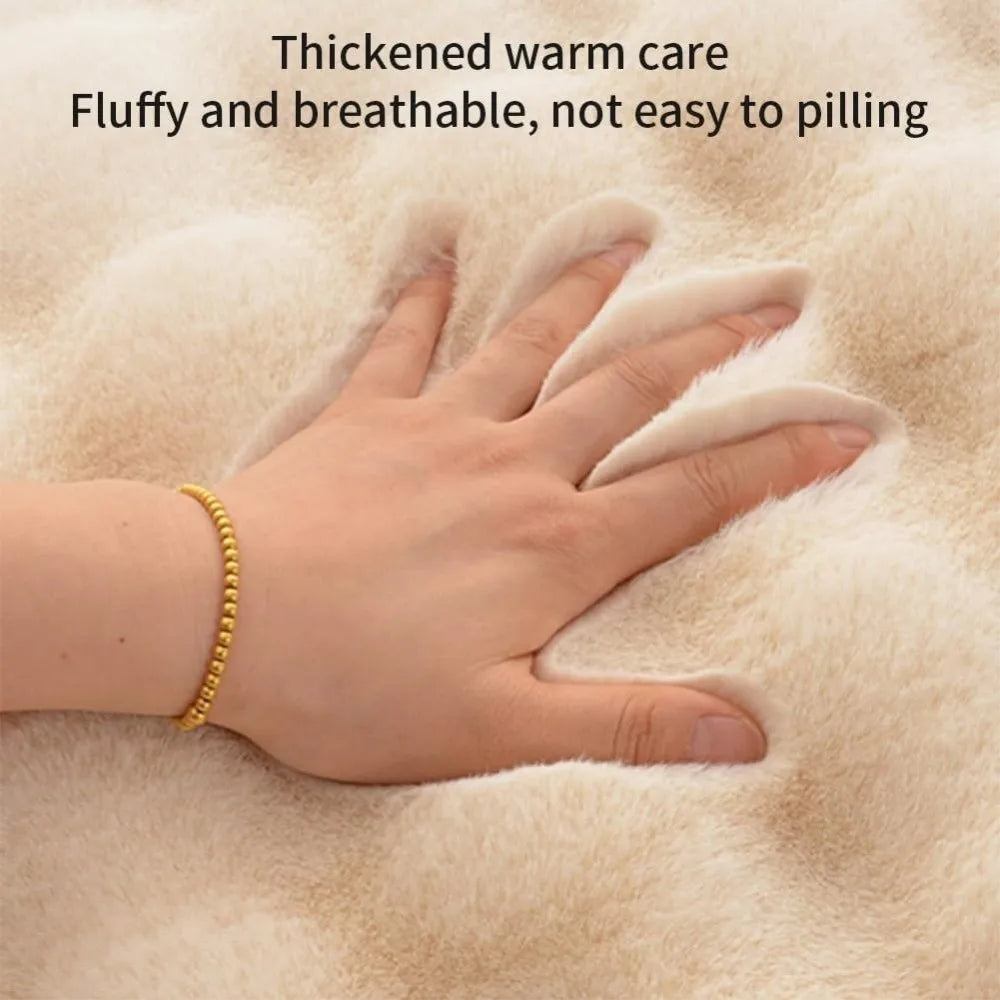 Round Insulated Dog Mat – Non-Slip Washable Plush Sleeping Pad for Small Dogs