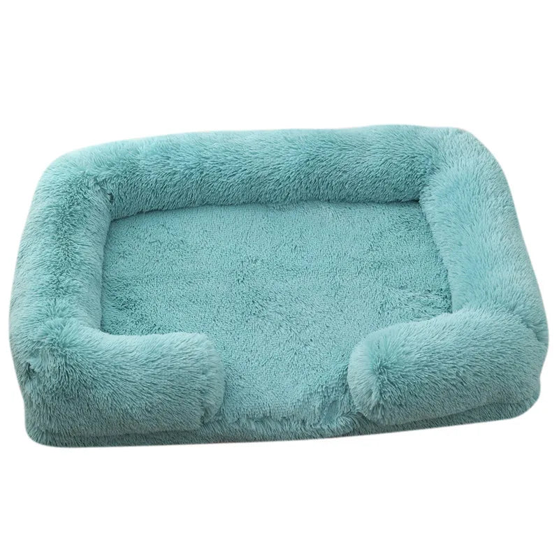 Dog Bed Plush Pet Bed – Thickened Winter Sleeping Pad, Removable Cover for Small & Large Dogs