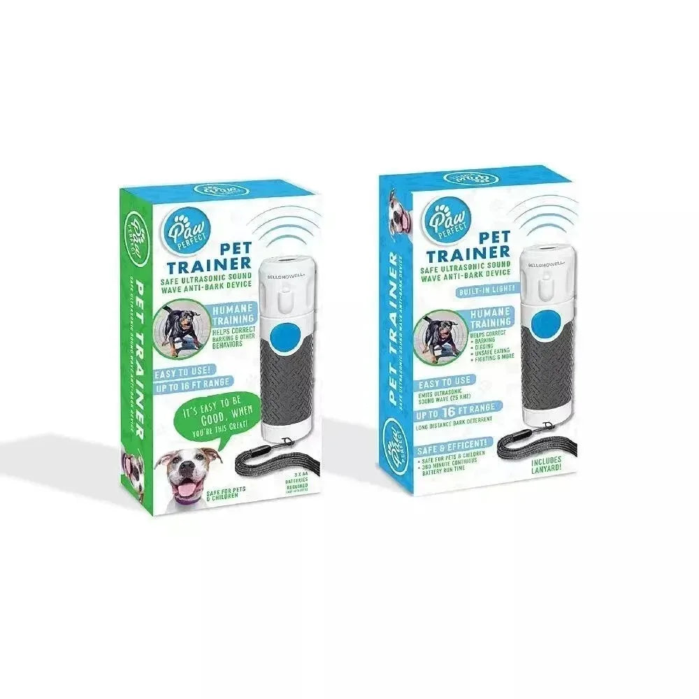 Portable Ultrasonic Dog Trainer with UV Light – Anti Bark Device