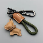 Leather Braided Rope Keychain – Anti-Loss Key Strap