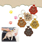 Leather Dog Memorial Keychain – Fur Keepsake Locket Gift