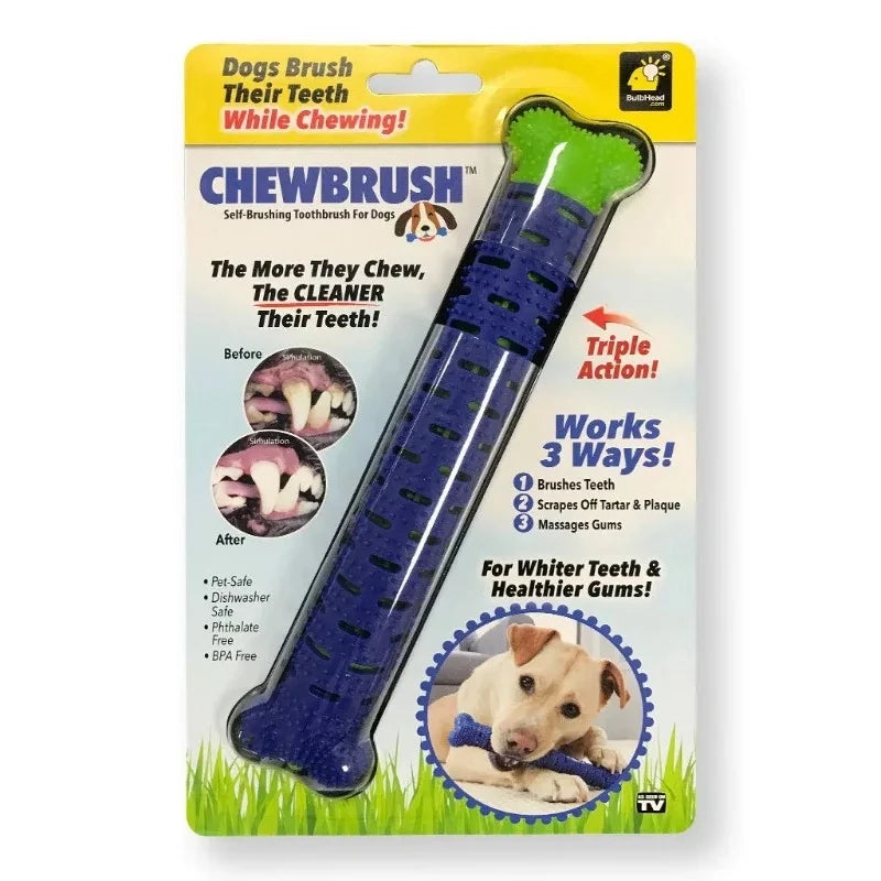 Food Grade Rubber Dog Toothbrush Chew Toy