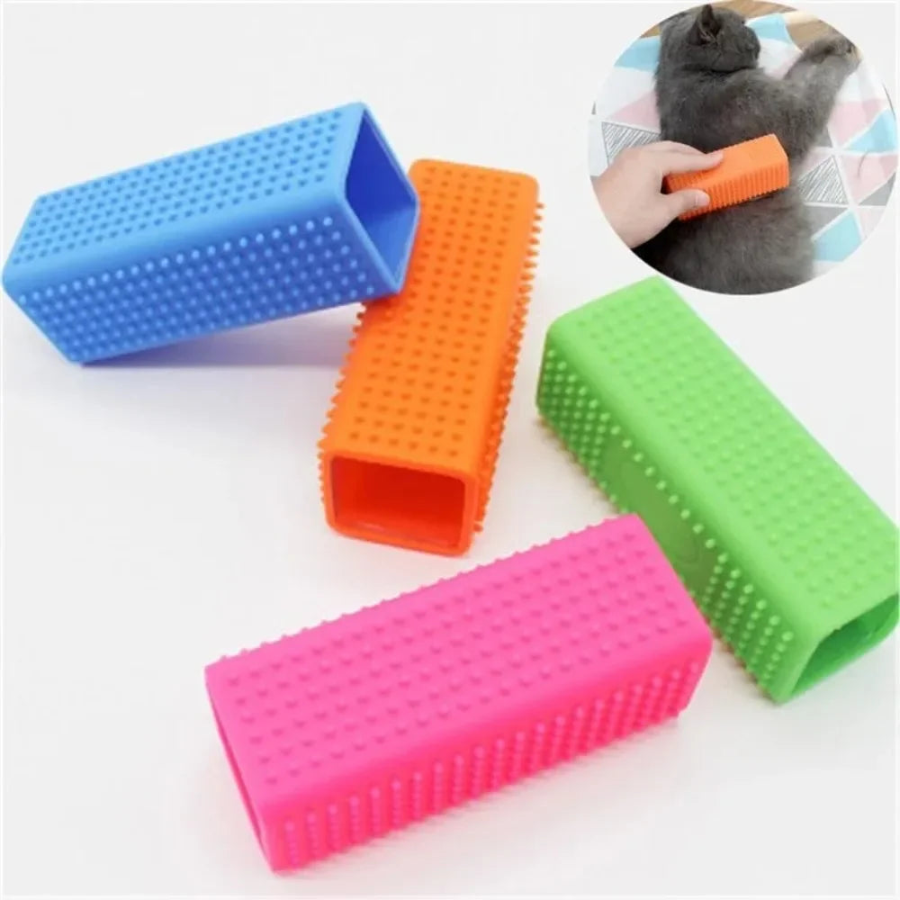 Silicone Rubber Dog Hair Remover Brush for Furniture, Car Seats & Carpets