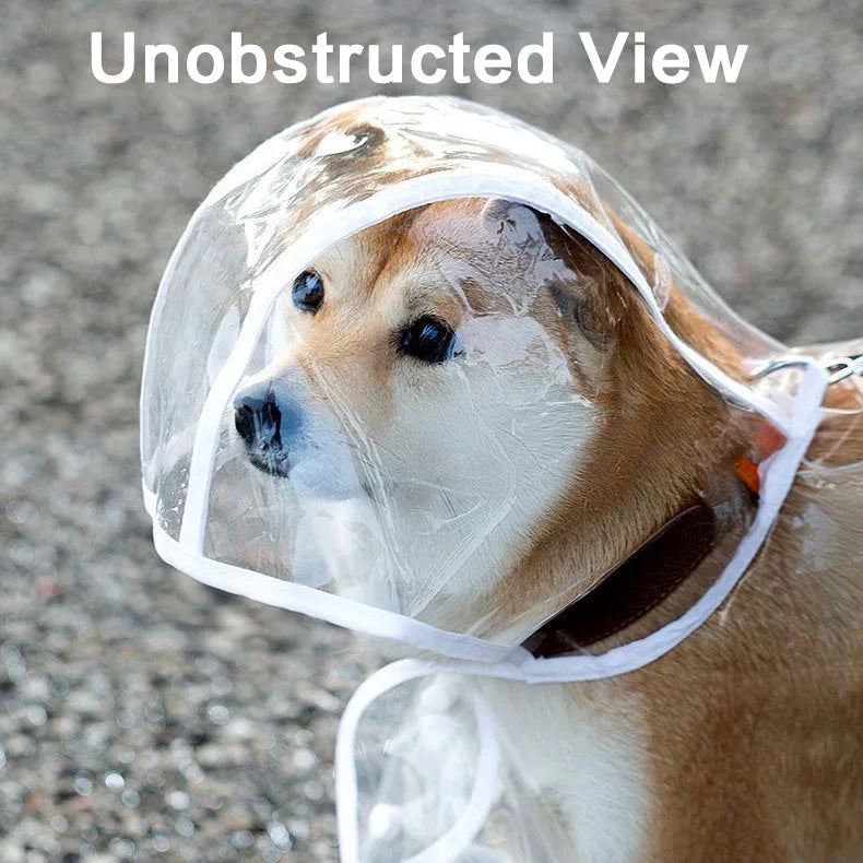Clear EVA Dog Raincoat – Waterproof Windproof Jacket