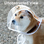 Clear EVA Dog Raincoat – Waterproof Windproof Jacket