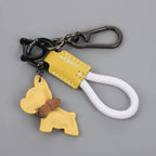 Leather Braided Rope Keychain – Anti-Loss Key Strap