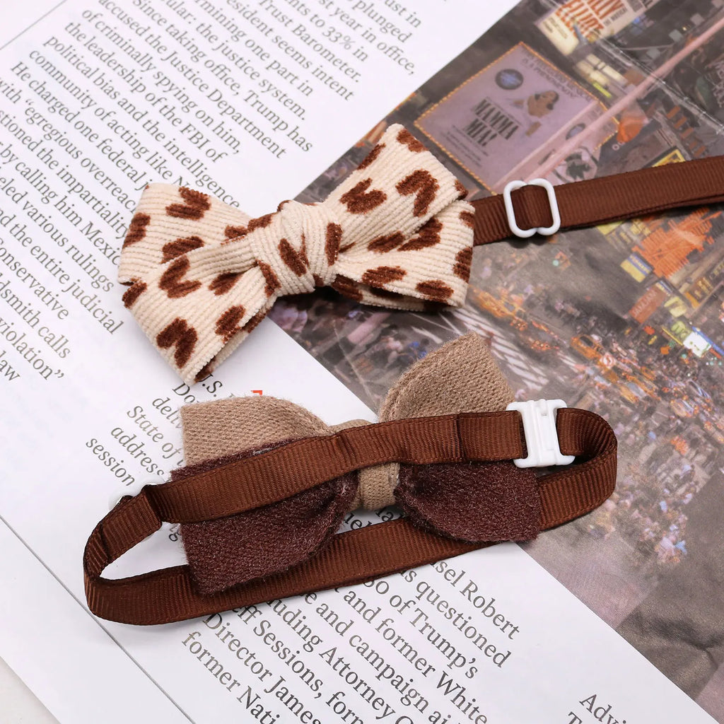 Maillard Dog Bow Tie Nylon – Delicate Polished Pet Bowknot