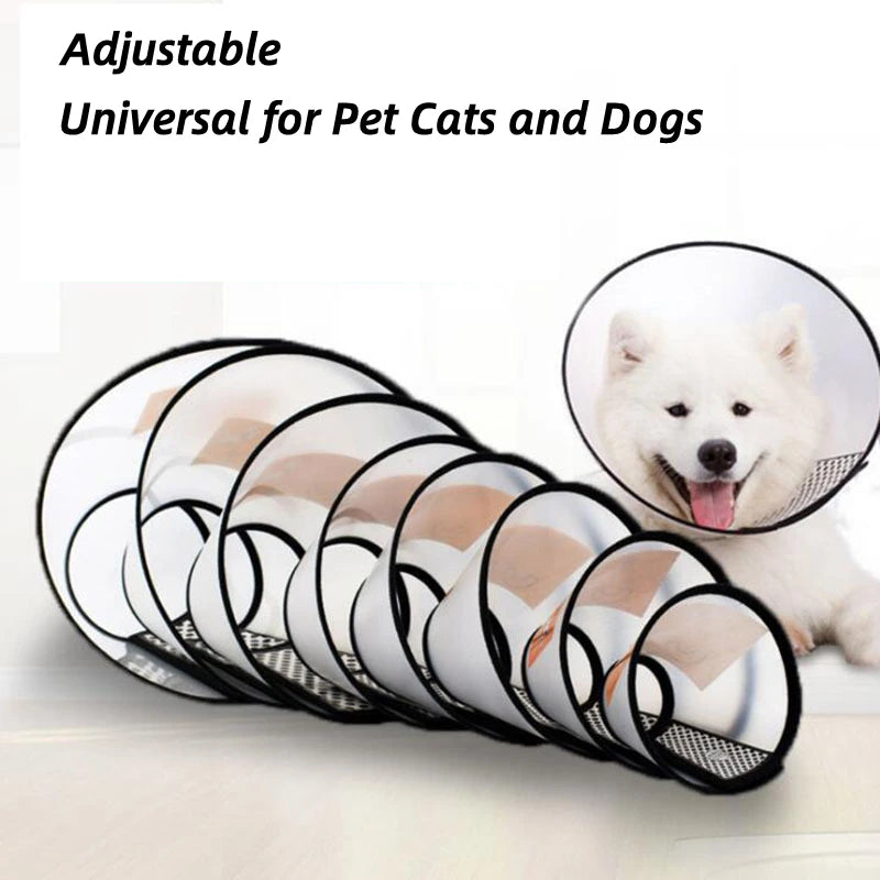 Dog Cone Collar – Adjustable Anti-Licking Recovery Cone