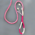 Dog Leash – Handwoven Floral Cotton