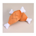 Chicken Leg Bone Plush Toy – Interactive for All Sizes