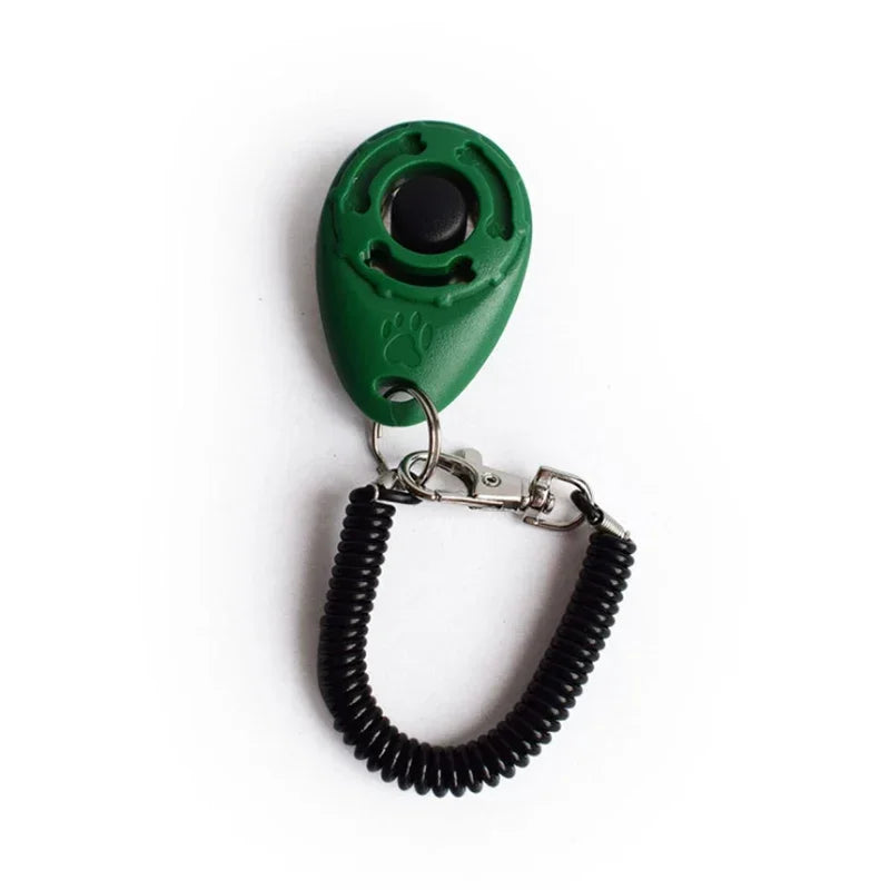 2-in-1 Dog Training Clicker & Whistle – Pet Behavior Training Tool with Keyring