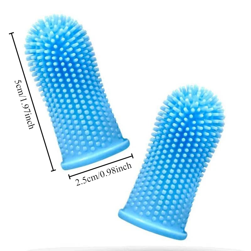 Pet Finger Toothbrush – 360° Silicone Dental Care for Dogs