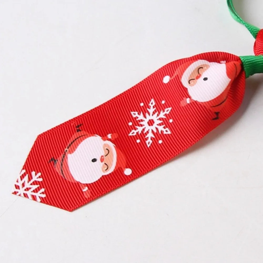 Nonecn Christmas Dog Bow Tie – Red & Green Adjustable Holiday Pet Accessory