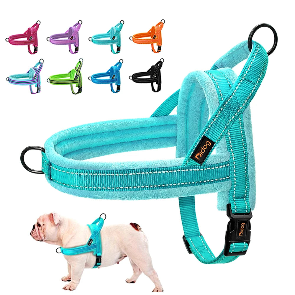 Reflective Dog Harness Vest – Warm Padded Night Safe Design