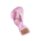 Korean Style Knitted Dog Scarf – Winter Warm Bow, One Size
